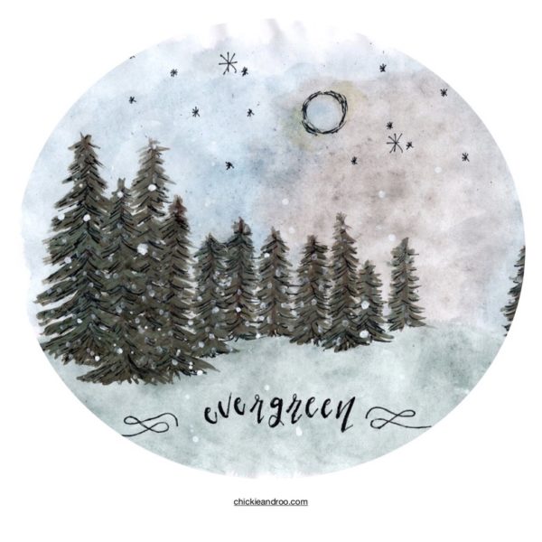 Evergreen Art Print