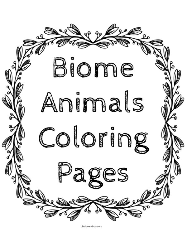 Biomes Coloring Book