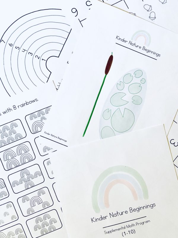Kinder Nature Beginnings-Math: 1-10